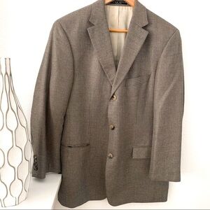 Hugo Boss Rossellini  Silk/Wool Blend Tan Blazer Size 40R